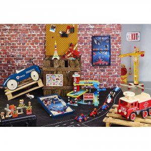 Porteur voiture vintage police Vilac