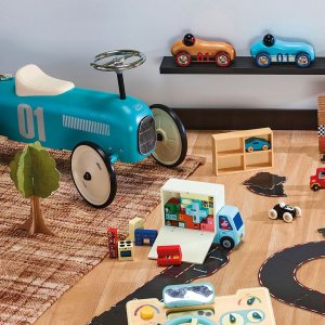 Porteur voiture vintage aqua Vilac