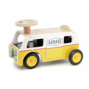 Porteur en bois 2 en 1 van / garage Vilac