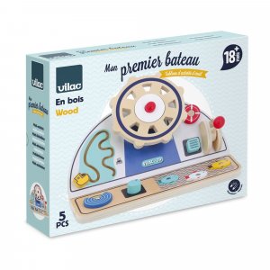 Panneau d'activités en bois tableau de bord bateau Vilac