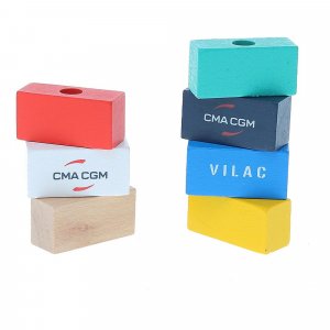 Jouet en bois pour enfant bateau porte-conteneurs jules verne Vilac