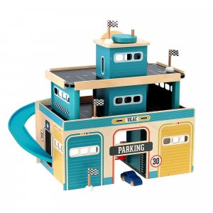 Garage vintage en bois pour enfant vilacity Vilac