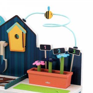 Jeu d'éveil multi-activités en bois jardin Vilac
