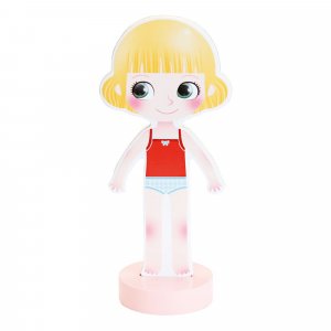 Jeu enfant poupée magnétique mia à habiller Vilac