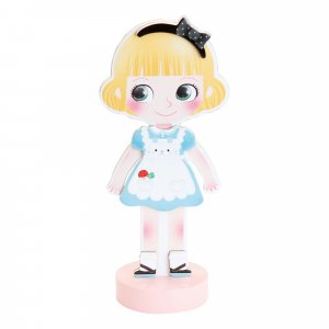 Jeu enfant poupée magnétique mia à habiller Vilac