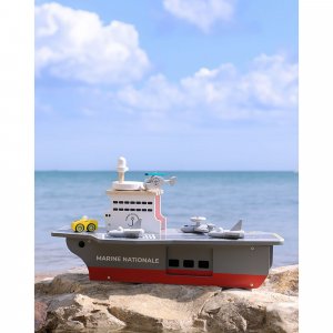 Jouet pour enfant porte-avions avec accessoires - marine nationale Vilac