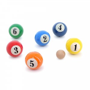 Jeu de pétanque pour enfant 6 boules - thème billard Vilac