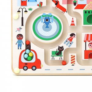 Labyrinthe magnétique ma petite ville ingela p.arrhenius Vilac