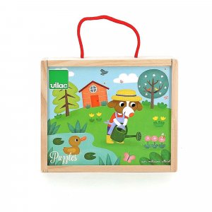 Coffret de 4 puzzles en bois - les 4 saisons Vilac