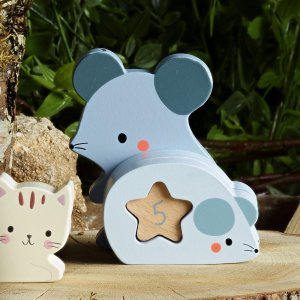 Puzzles 3d en bois animaux à compter et associer Vilac