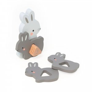 Puzzles 3d en bois animaux à compter et associer Vilac