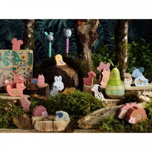 Puzzles 3d en bois animaux à compter et associer Vilac