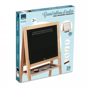Grand tableau en bois double face pour enfant Vilac