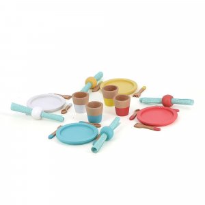 Dinette en bois set du repas Vilac