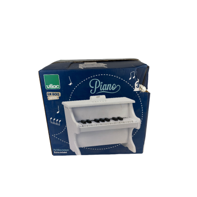 Les imparfaits - piano en bois 18 touches blanc