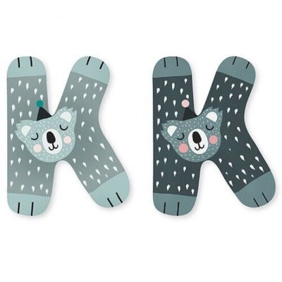 Lettre k en bois m.carlslund