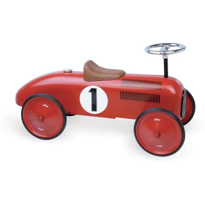 Porteur bébé voiture vintage rouge