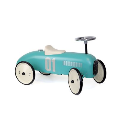 Porteur voiture vintage aqua