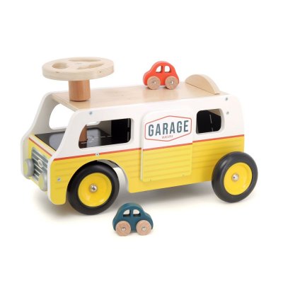 Porteur en bois 2 en 1 van / garage