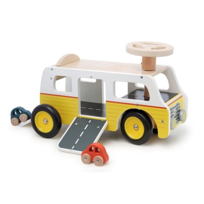 Porteur en bois 2 en 1 van / garage