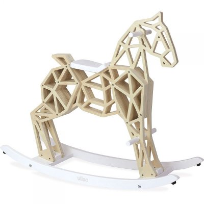 Cheval à bascule en bois diamant