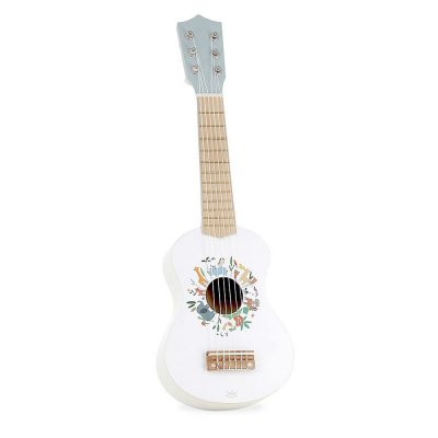 Guitare pour enfant en bois blanc les animaux du monde - sarah betz