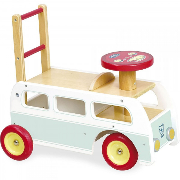 Les imparfaits - porteur minibus 2 en 1 en bois Vilac