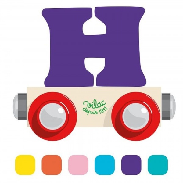 Lettre wagon h Vilac