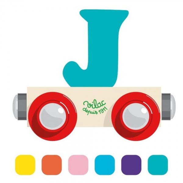 Lettre wagon j Vilac