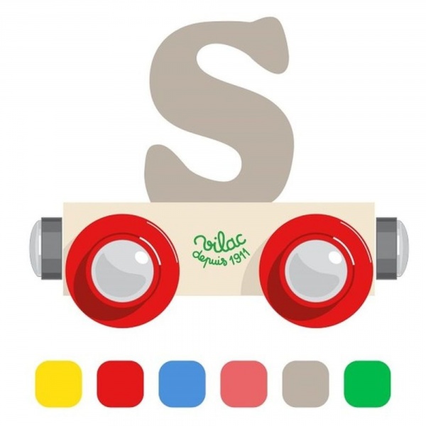 Lettre wagon s Vilac