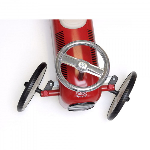 Porteur voiture vintage rouge et crème Vilac