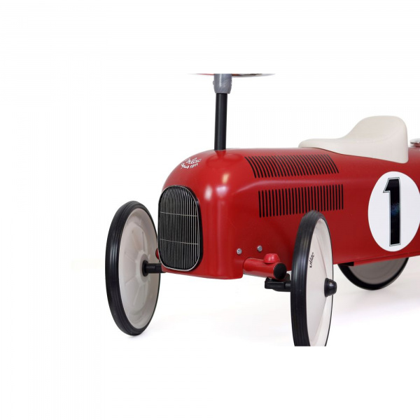 Porteur voiture vintage rouge et crème Vilac