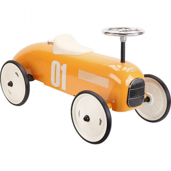 Porteur voiture vintage orange Vilac