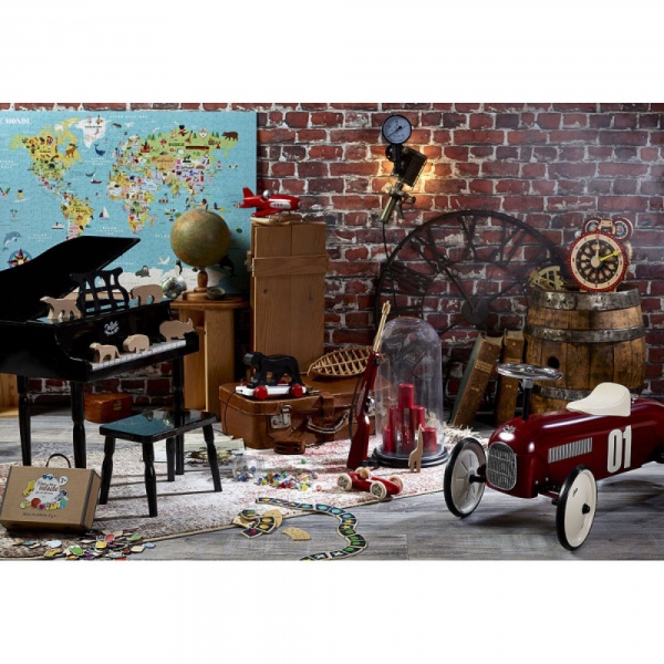 Porteur voiture vintage bordeaux Vilac