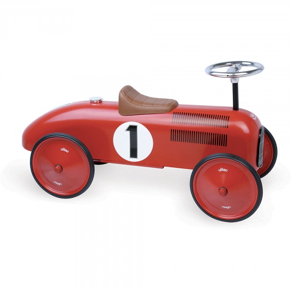 Porteur bébé voiture vintage rouge Vilac
