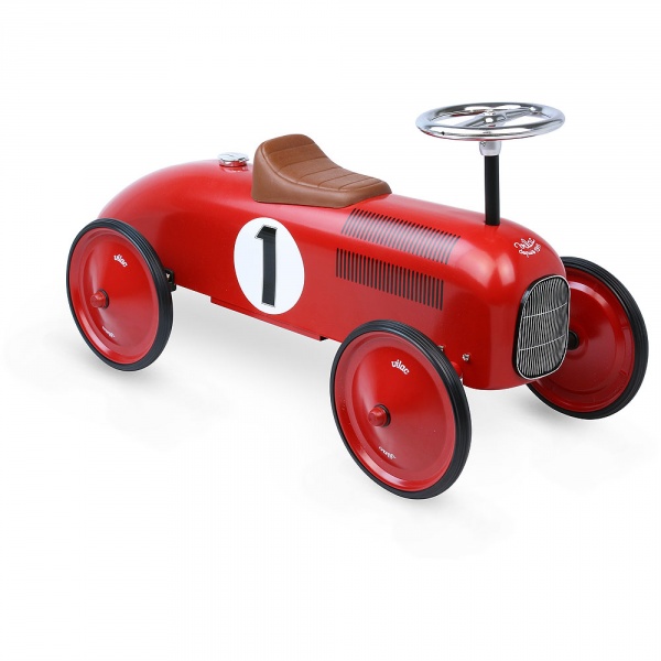 Porteur bébé voiture vintage rouge Vilac