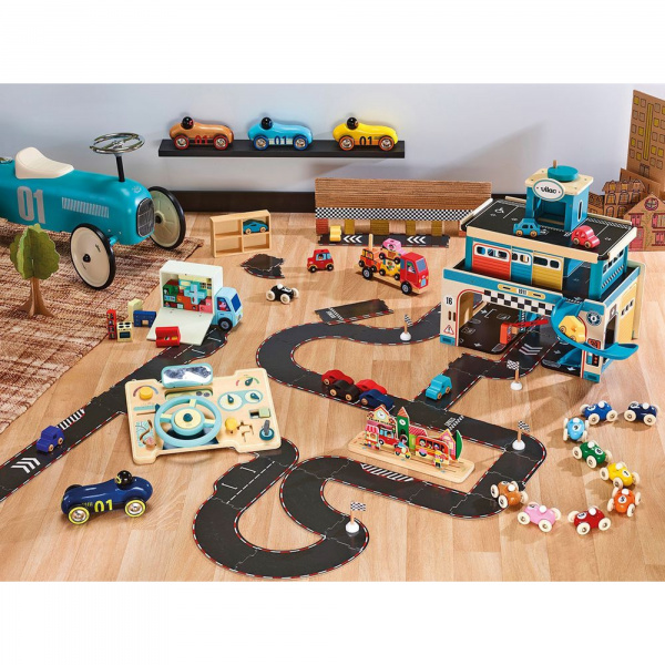 Porteur voiture vintage aqua Vilac