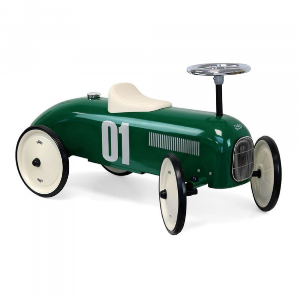 Porteur voiture vintage vert so british Vilac