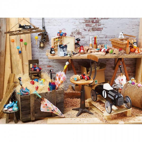 Porteur bébé voiture vintage noir Vilac