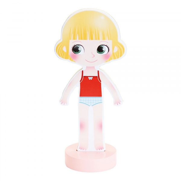 Jeu enfant poupée magnétique mia à habiller Vilac