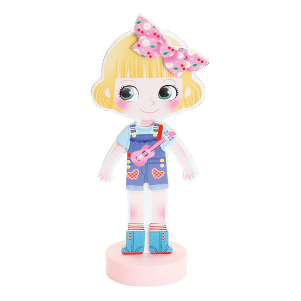 Jeu enfant poupée magnétique mia à habiller Vilac