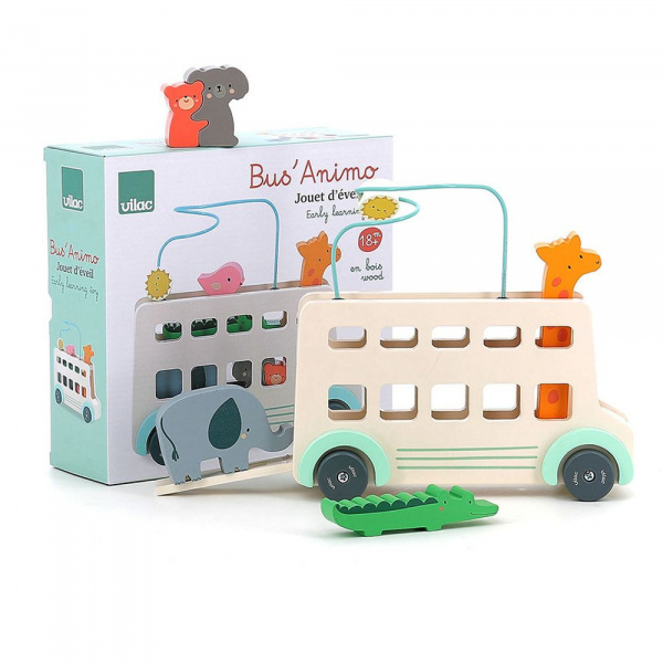 Jouet en bois bus'animo avec looping - sarah betz Vilac