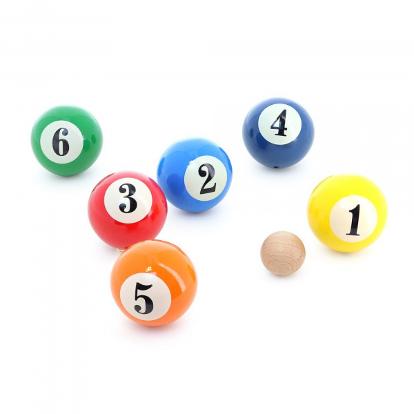 Jeu de pétanque pour enfant 6 boules - thème billard Vilac