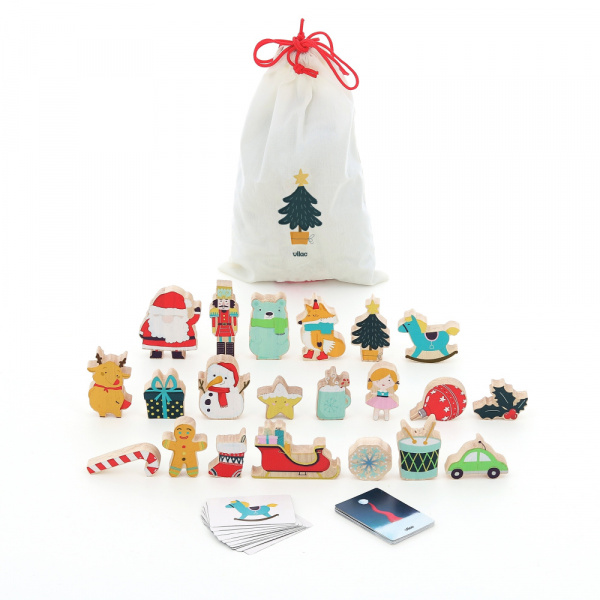 Touche et trouve calendrier de l'avent Vilac