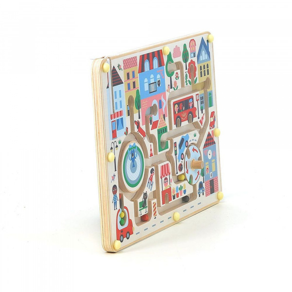 Labyrinthe magnétique ma petite ville ingela p.arrhenius Vilac