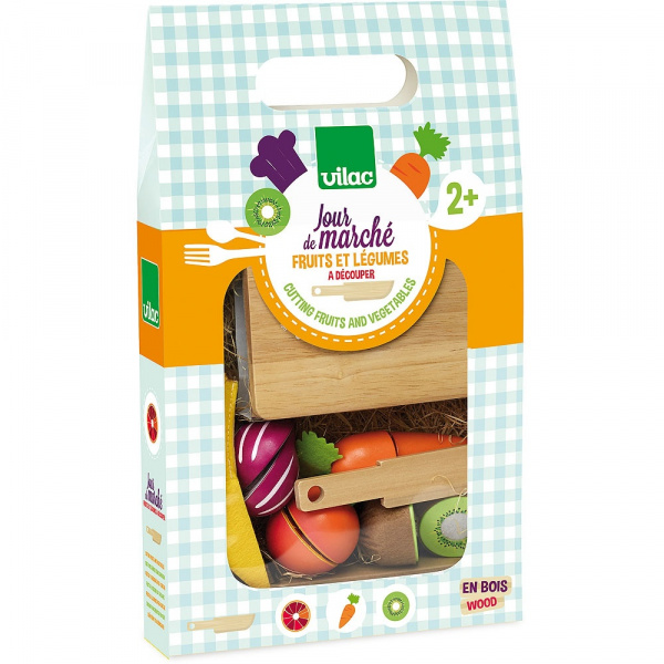 Fruits et légumes à découper jour de marché Vilac