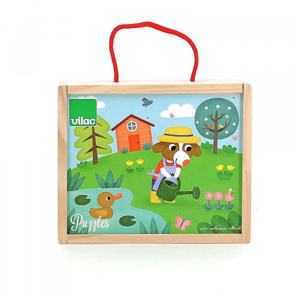 Coffret de 4 puzzles en bois - les 4 saisons Vilac