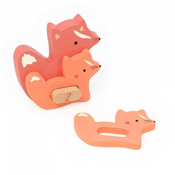 Puzzles 3d en bois animaux à compter et associer Vilac