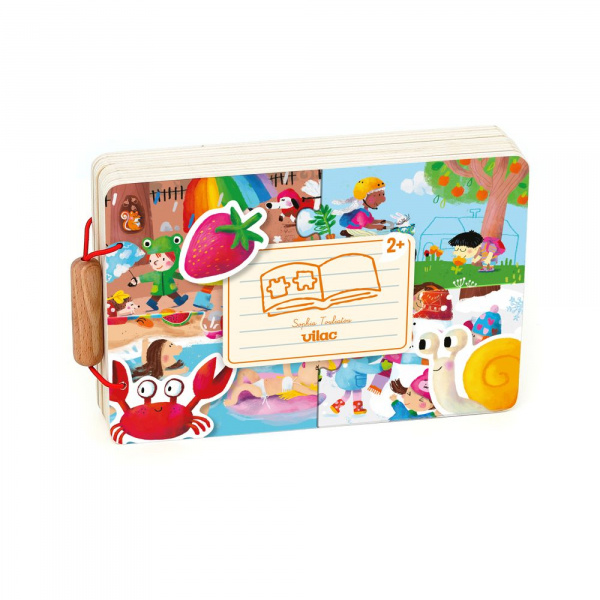 Livre puzzles pour enfant les 4 saisons Vilac