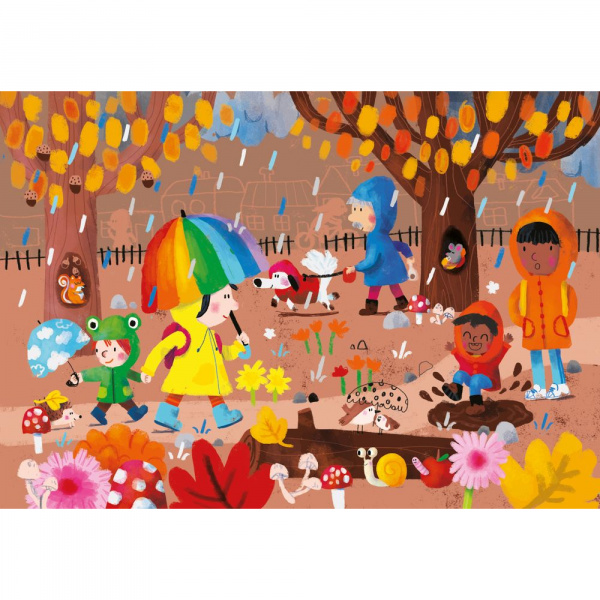 Livre puzzles pour enfant les 4 saisons Vilac